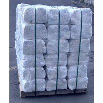 Bulk White Cotton Rags 10kg - Pallet of 45 Bags