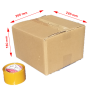 Cartons 265x265x180 mm (5-Ply) One pcs/Bundle cardboard boxes